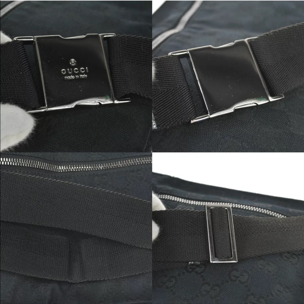 Authentic Gucci black waist bag fanny pack bum bag - Picture 7 of 13